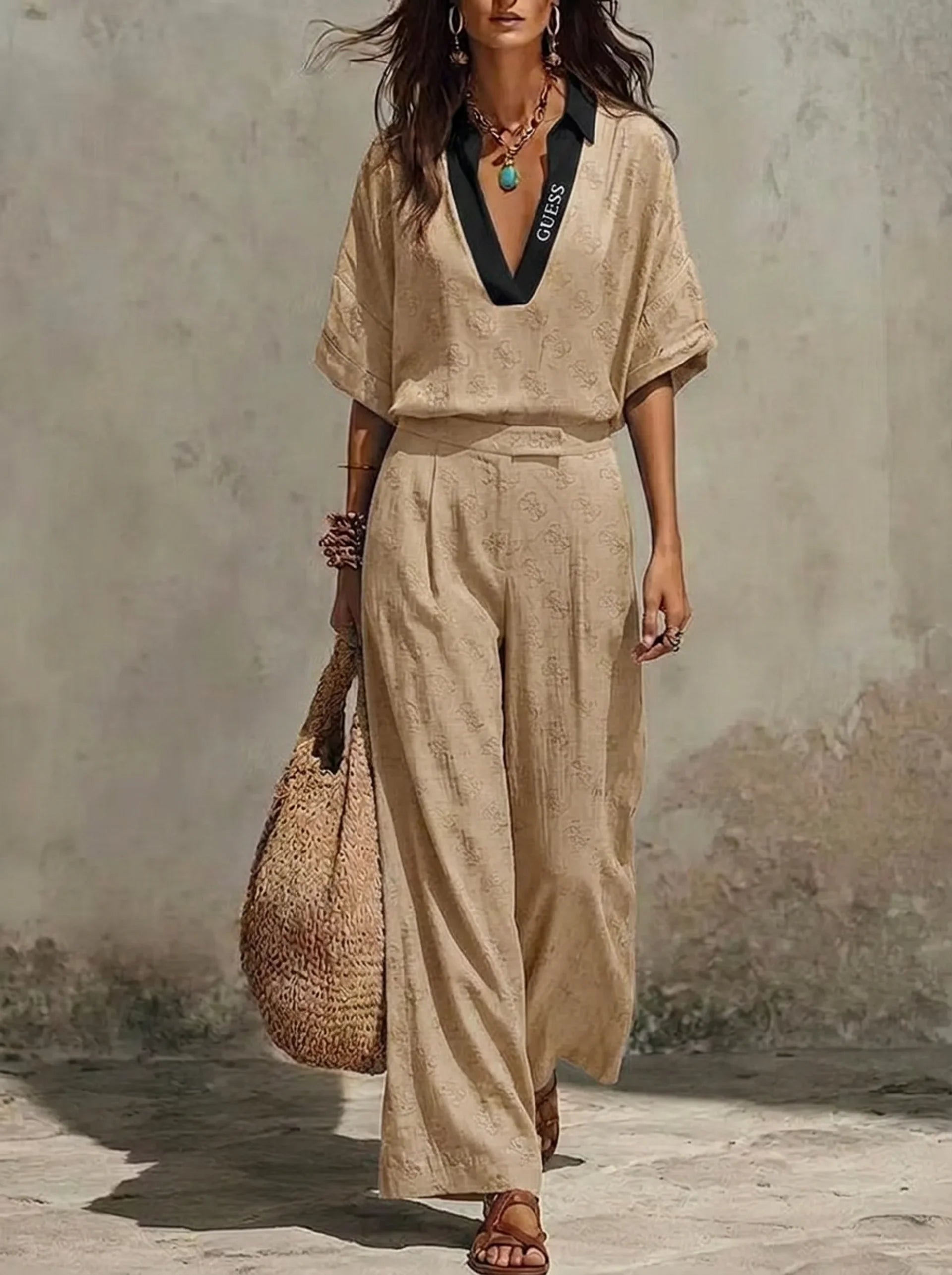 Coordinato Guess in puro cotone - Maglia + Pantalone IN OMAGGIO
