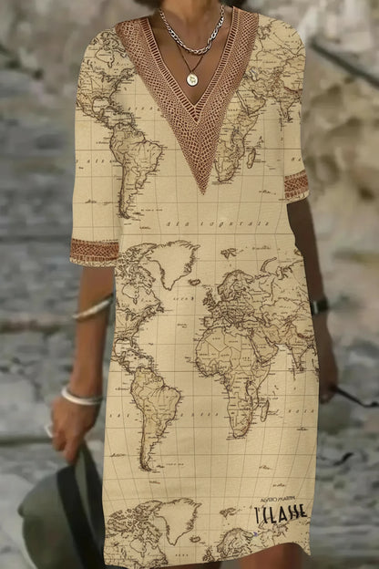 Vestito con monogramma GEO 1ª Classe in puro cotone